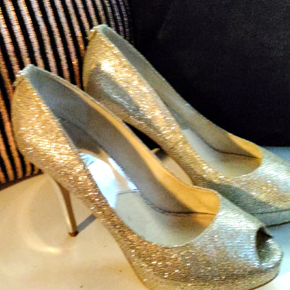 Silver Michael kors stiletto woman shoe